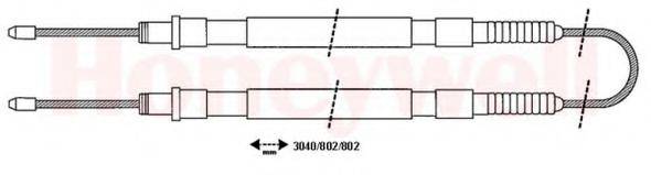 BENDIX 432657B Трос, стояночная тормозная система