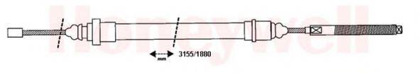 BENDIX 432807B Трос, стояночная тормозная система