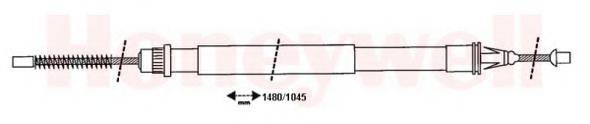 BENDIX 432824B Трос, стояночная тормозная система