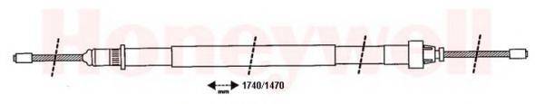 BENDIX 432828B Трос, стояночная тормозная система