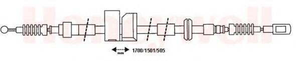 BENDIX 432890B Трос, стояночная тормозная система