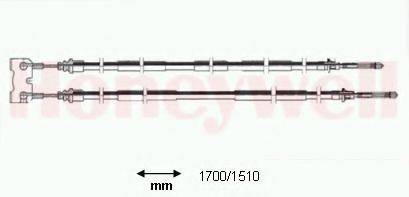 BENDIX 432933B Трос, стояночная тормозная система