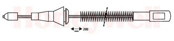 BENDIX 432935B Трос, стояночная тормозная система