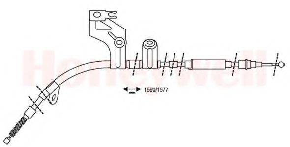BENDIX 432941B Трос, стояночная тормозная система