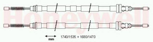 BENDIX 433006B Трос, стояночная тормозная система