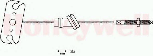 BENDIX 434348B Трос, стояночная тормозная система