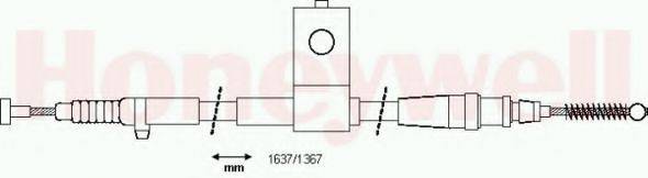 BENDIX 434369B Трос, стояночная тормозная система