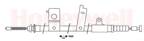 BENDIX 434371B Трос, стояночная тормозная система