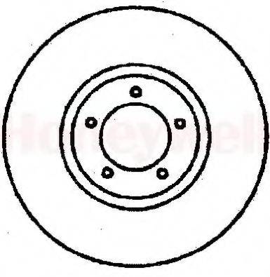 BENDIX 561376B Тормозной диск