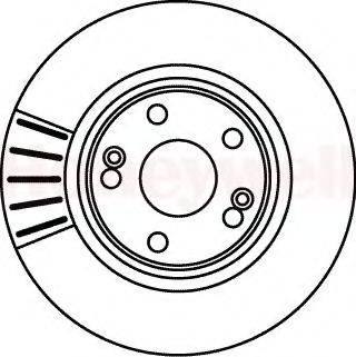 BENDIX 561489B Тормозной диск