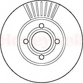 BENDIX 561823B Тормозной диск