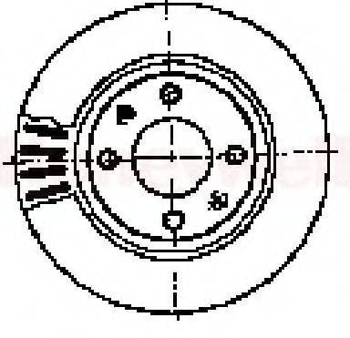 BENDIX 562045B Тормозной диск
