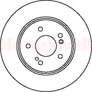 BENDIX 562098B Тормозной диск