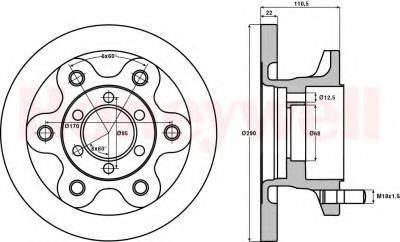 BENDIX 562467B Тормозной диск