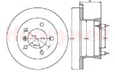 BENDIX 562471B Тормозной диск