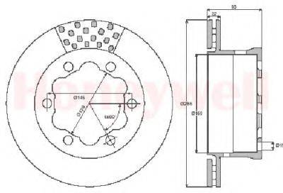 BENDIX 562475B Тормозной диск