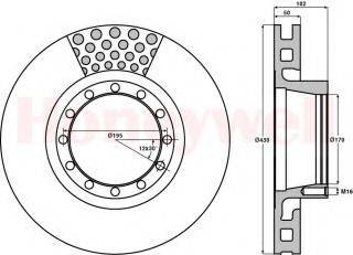 BENDIX 567117B Тормозной диск