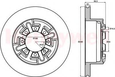 BENDIX 567128B Тормозной диск