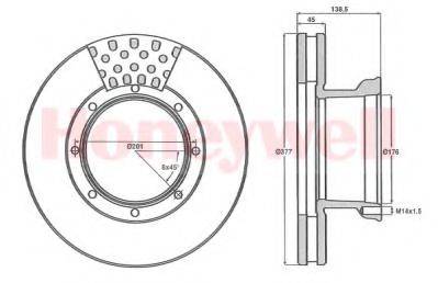 BENDIX 567765B Тормозной диск