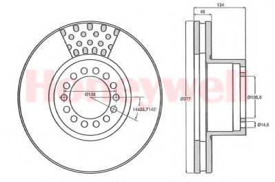 BENDIX 567766B Тормозной диск