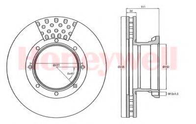 BENDIX 567767B Тормозной диск