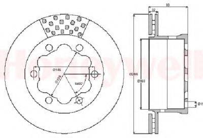 BENDIX 567810B Тормозной диск