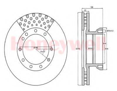 BENDIX 567812B Тормозной диск