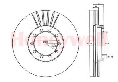 BENDIX 567948B Тормозной диск