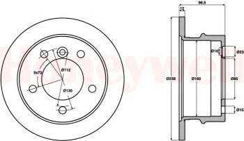 BENDIX 569120B Тормозной диск