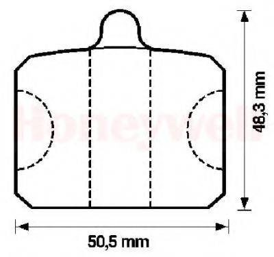 BENDIX 571816B Комплект тормозных колодок, дисковый тормоз