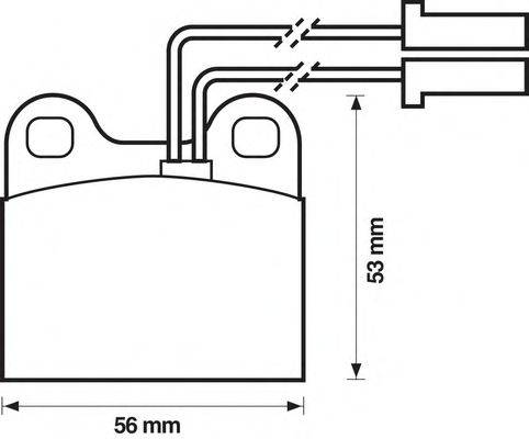 BENDIX 571385B Комплект тормозных колодок, дисковый тормоз