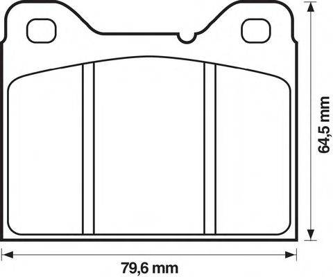 BENDIX 571235B Комплект тормозных колодок, дисковый тормоз