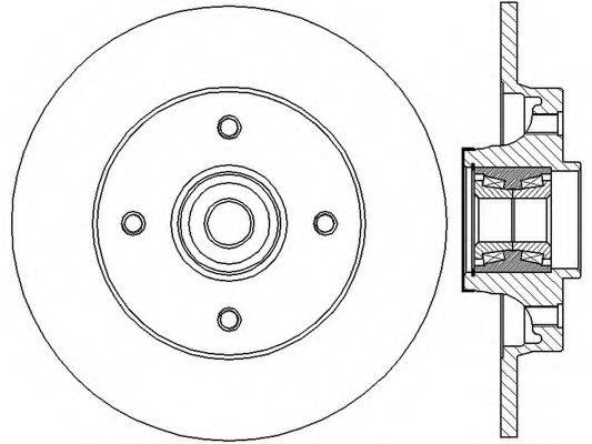 BENDIX 562373B Тормозной диск