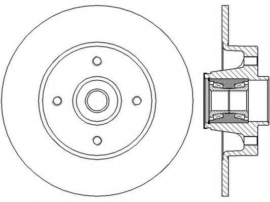 BENDIX 562376B Тормозной диск