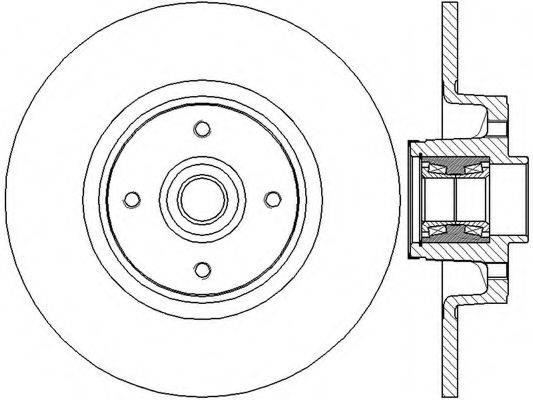 BENDIX 562377B Тормозной диск