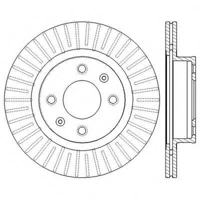 BENDIX 562555BC Тормозной диск