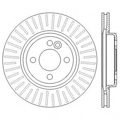 BENDIX 562570BC Тормозной диск