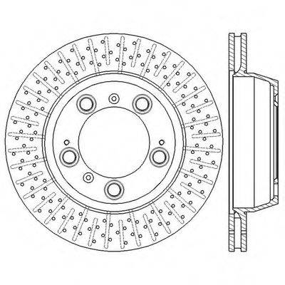 BENDIX 562585BC Тормозной диск