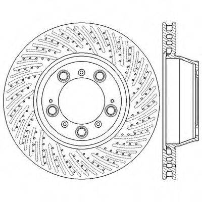 BENDIX 562587BC Тормозной диск