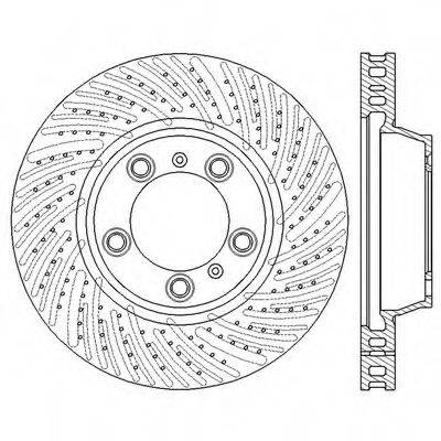 BENDIX 562589BC Тормозной диск