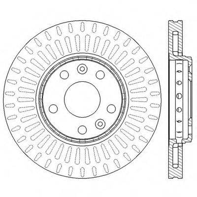 BENDIX 562595BC Тормозной диск