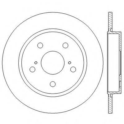 BENDIX 562599BC Тормозной диск