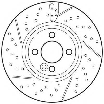 BENDIX 562745BC Тормозной диск