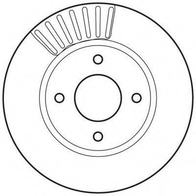 BENDIX 562811BC Тормозной диск