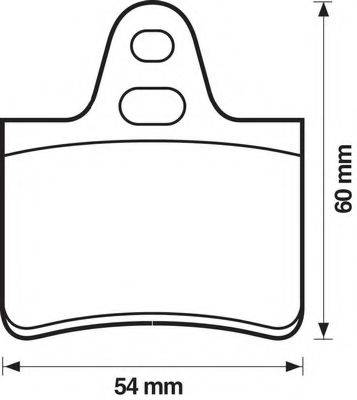 BENDIX 571220B Комплект тормозных колодок, дисковый тормоз