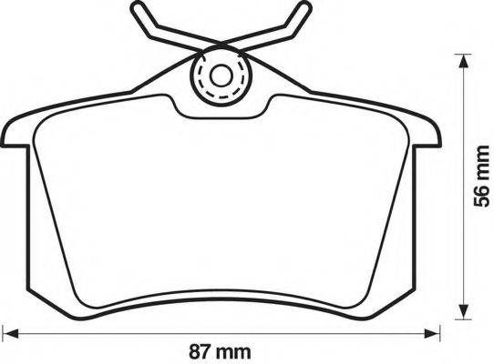 BENDIX 571361B Комплект тормозных колодок, дисковый тормоз