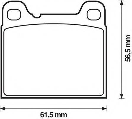 BENDIX 571417B Комплект тормозных колодок, дисковый тормоз