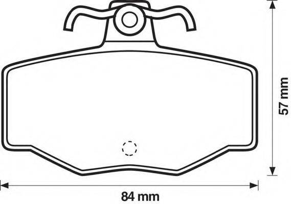 BENDIX 571421B Комплект тормозных колодок, дисковый тормоз