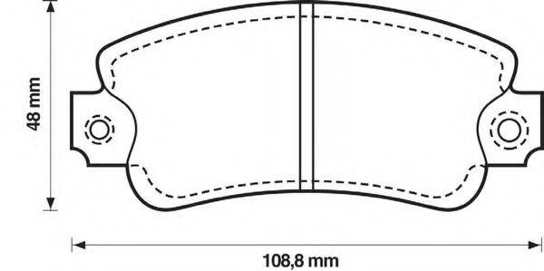 BENDIX 571464B Комплект тормозных колодок, дисковый тормоз