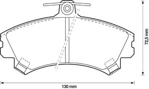 BENDIX 571940B Комплект тормозных колодок, дисковый тормоз